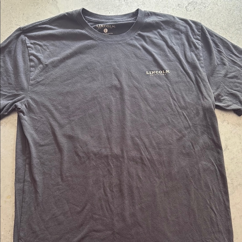 Gray Short Sleeve Tee Classic Crew Neck